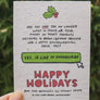 holiday Christmas wildflower seed paper card for mental health